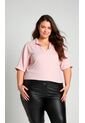 Blusa Para Mujer. Manga Corta Rosado Marca L&H Ref. 5P612097 de L&H