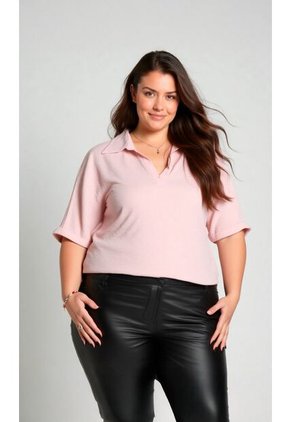 Blusa Para Mujer. Manga Corta Rosado Marca L&H Ref. 5P612097