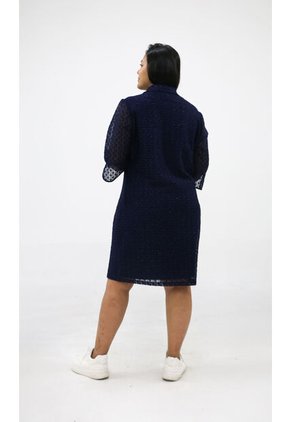 Vestido Para Mujer. Azul Oscuro Marca L&H Ref. 5P617007