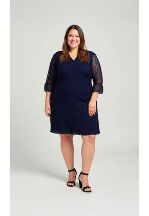 Vestido Para Mujer. Azul Oscuro Marca L&H Ref. 5P617007