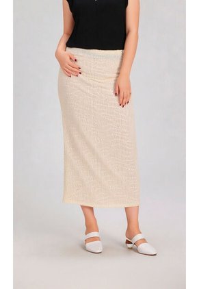 Falda Para Mujer Beige Marca L&H Ref. 5P414014