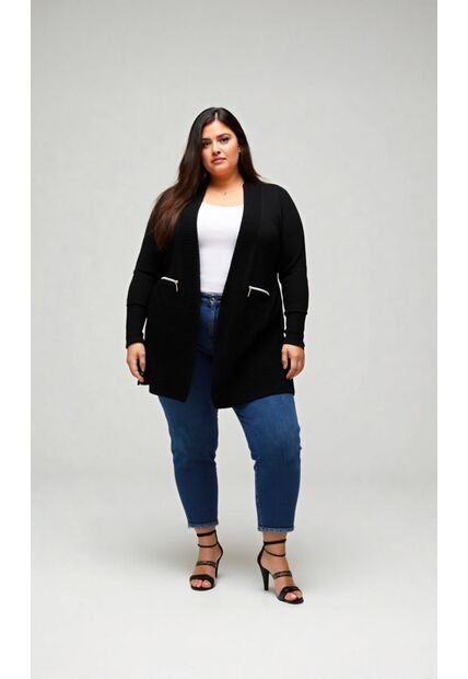 Saco Para Mujer. Negro Marca L&H Ref. 4E633002