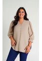 Blusa Para Mujer. Manga 3/4 Beige Marca L&H Ref. 5P612091 de L&H