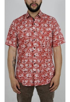 Camisa Para Hombre Manga Corta Rojo Marca L&H