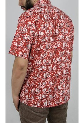 Camisa Para Hombre Manga Corta Rojo Marca L&H