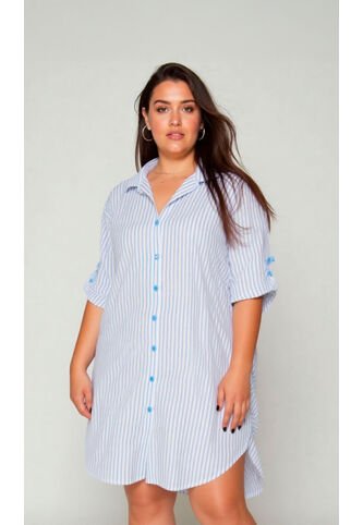 Bluson Para Mujer. Manga Corta Azul Marca L&H Ref. 7D624020 L&H