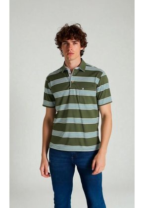 Polo Para Hombre Verde Marca L&H Ref. 7Y109082