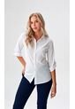 Blusa Para Mujer Manga 3/4 Blanco Marca L&H Ref. 1F412617 de L&H