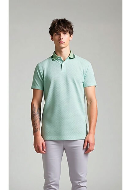 Polo Para Hombre Verde Marca L&H Ref. 4K109115