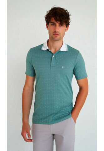 Polo Para Hombre Manga Corta Verde Marca L&H Ref. 4K109109 L&H