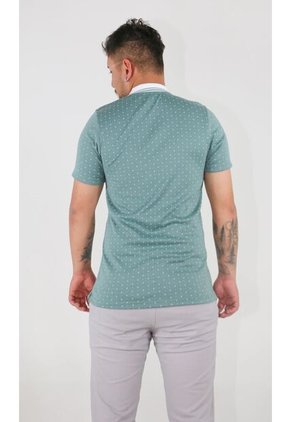 Polo Para Hombre Manga Corta Verde Marca L&H Ref. 4K109109