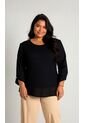 Blusa Para Mujer. Manga 3/4 Negro Marca L&H Ref. 5P612102 de L&H