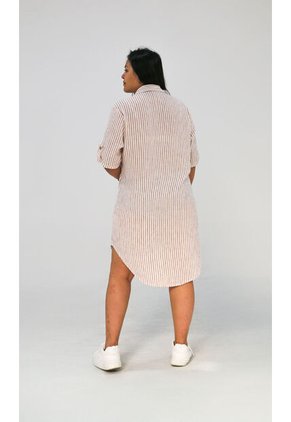 Bluson Para Mujer. Manga Corta Taupe Marca L&H Ref. 7D624020