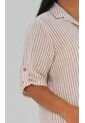 Bluson Para Mujer. Manga Corta Taupe Marca L&H Ref. 7D624020 de L&H