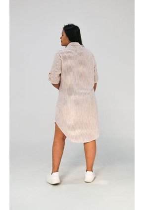 Bluson Para Mujer. Manga Corta Taupe Marca L&H Ref. 7D624020