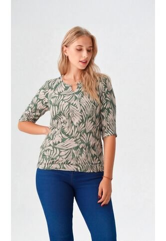 Camiseta Para Mujer Manga 3/4 Verde Marca L&H Ref. 1F409526 L&H