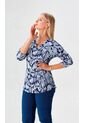 Camiseta Para Mujer Manga 3/4 Azul Marca L&H Ref. 1F409526 de L&H
