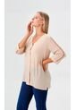 Blusa Para Mujer Manga 3/4 Beige Marca L&H Ref. 1F412665 de L&H