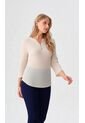 Blusa Para Mujer Manga 3/4 Beige Marca L&H Ref. 5P412273 de L&H