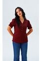 Blusa Para Mujer Manga Corta Vino Marca L&H Ref. 5P412275 de L&H
