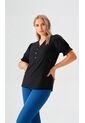 Blusa Para Mujer Manga Corta Negro Marca L&H Ref. 5P412275 de L&H