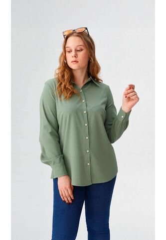 Blusa Para Mujer Manga Larga Verde Marca L&H Ref. 1F412696 L&H