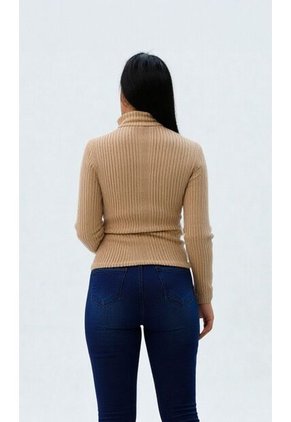 Camiseta Para Mujer Manga Larga Beige Marca L&H Ref. 1F409509
