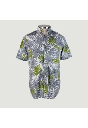 Camisa Para Hombre Manga Corta Verde Marca L&H