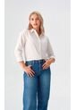Blusa Para Mujer Manga 3/4 Blanco Marca L&H Ref. 1F412702 de L&H