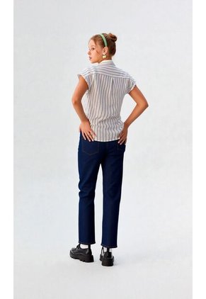 Blusa Para Mujer Manga Corta Blanco Marca L&H Ref. 1F412705
