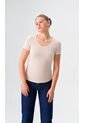 Camiseta Para Mujer Manga Corta Beige Marca L&H Ref. 1F409513 de L&H