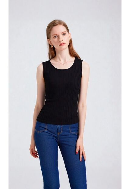 Camiseta Para Mujer Negro Marca L&H Ref. 1F409532