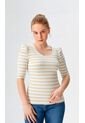 Camiseta Para Mujer Manga 3/4 Beige Marca L&H Ref. 2J409114 de L&H