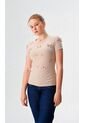 Camiseta Para Mujer Manga Corta Beige Marca L&H Ref. 4R409228 de L&H