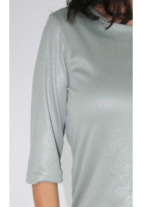 Camiseta Para Mujer Manga 3/4 Verde Marca L&H Ref. 1F409443