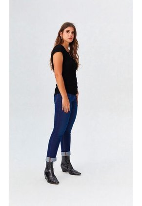Camiseta Para Mujer Manga Corta Negro Marca L&H Ref. 4R409230