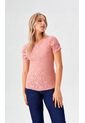 Camiseta Para Mujer Manga Corta Rosado Marca L&H Ref. 8E409031 de L&H
