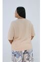 Camiseta Para Mujer. Manga 3/4 Beige Marca L&H Ref. 1F609185 de L&H