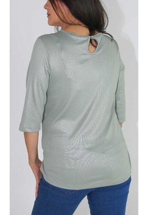 Camiseta Para Mujer Manga 3/4 Verde Marca L&H Ref. 1F409443