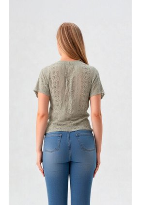 Camiseta Para Mujer Verde Marca L&H Ref. 2J409108