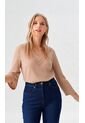Blusa Para Mujer Manga 3/4 Taupe Marca L&H Ref. 1F412693 de L&H