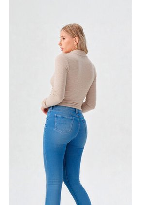 Camiseta Para Mujer Manga Larga Beige Marca L&H Ref. 1F409493