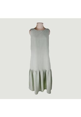 Vestido Para Mujer Manga Sisa Verde Marca L&H L&H