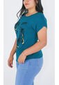 Camiseta Para Mujer Manga Corta Verde Marca L&H Ref. 5G409245 de L&H