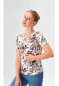 Camiseta Para Mujer Manga Corta Blanco Marca L&H Ref. 2J409106 de L&H