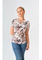 Camiseta Para Mujer Manga Corta Blanco Marca L&H Ref. 2J409106 de L&H