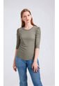 Camiseta Para Mujer Manga Corta Verde Marca L&H Ref. 1F409491 de L&H