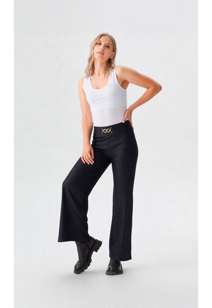Pantalon Para Mujer Negro Marca L&H Ref. 1F407241