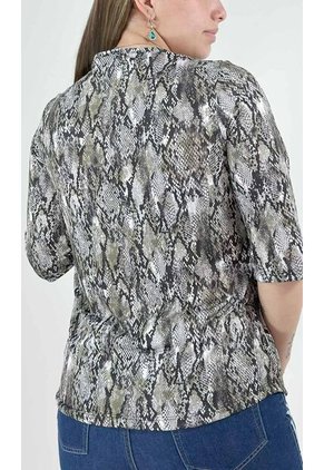 Camiseta Para Mujer Manga 3/4 Verde Marca L&H Ref. 1F409480