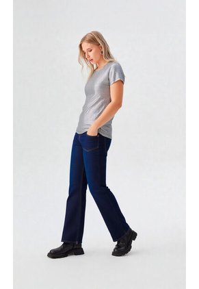 Camiseta Para Mujer Manga Corta Negro Marca L&H Ref. 1F409498